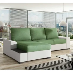 Bettcouch in Hellgrün und Weiß - Toskana