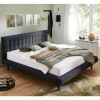 Bettgestell in Dunkelgrau mit 140x200 Liegefläche - Vladin