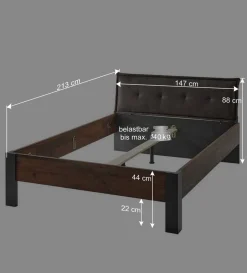 Bettgestell mit 140x200cm Liegefläche - Timuras