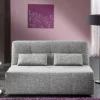 Bettsofa zum Ausklappen in hellem Silbergrau - Tropez