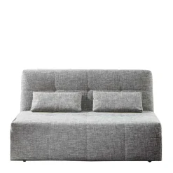 Bettsofa zum Ausklappen in hellem Silbergrau - Tropez
