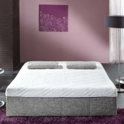 Bettsofa zum Ausklappen in hellem Silbergrau - Tropez