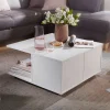 Beweglicher Wohnzimmer Couchtisch in Weiß - Kyras