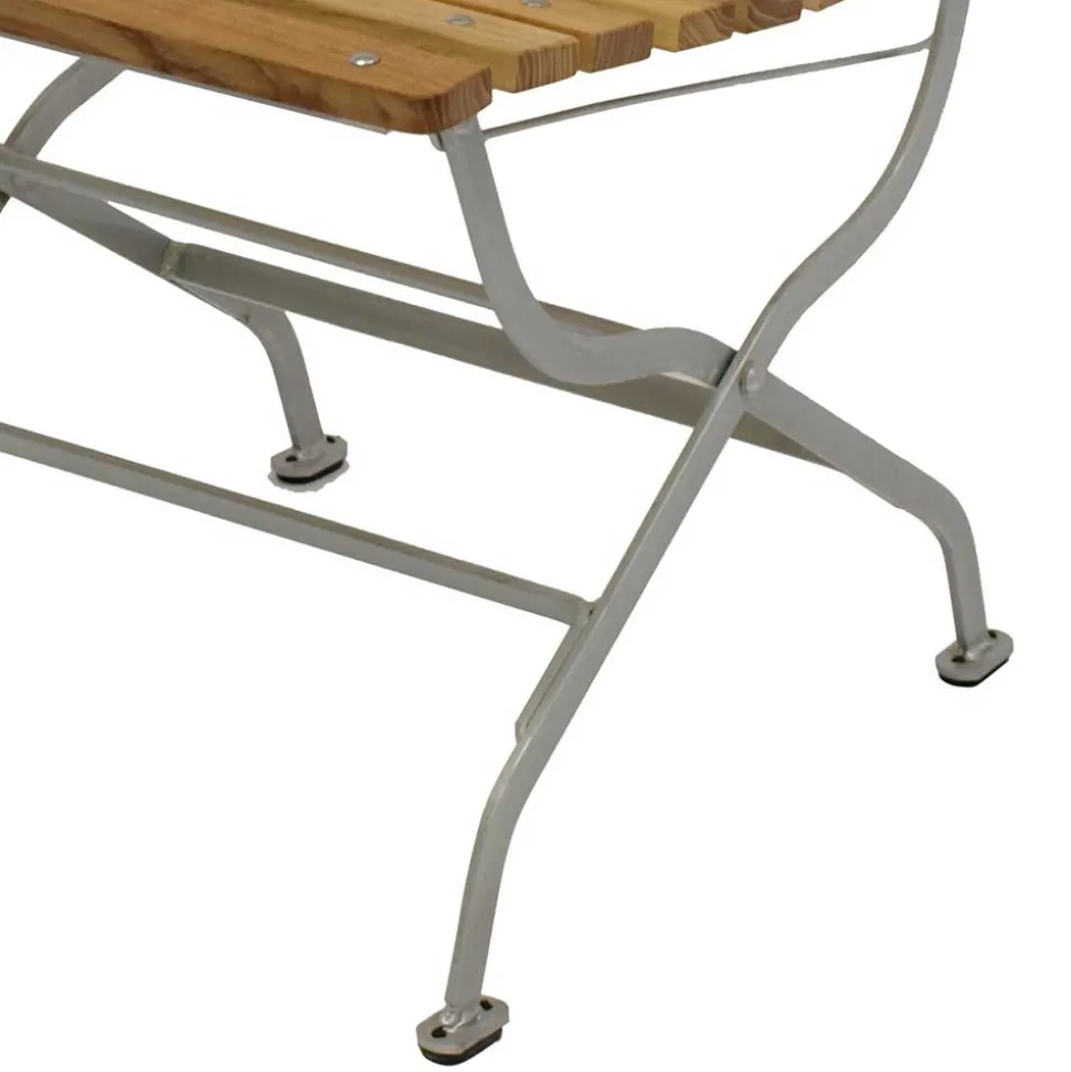 Biergarten Gartengarnitur aus Robinie & Stahl - Haita (fünfteilig)