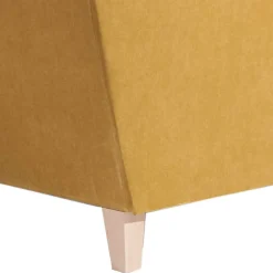 Big Polstersessel in Gelb Velours - Vynn