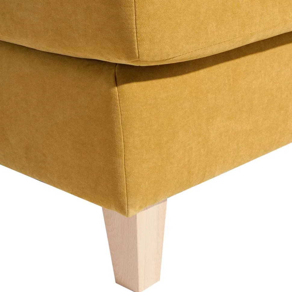 Big Polstersessel in Gelb Velours - Vynn