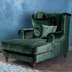 Big Samtsessel in Grün - Circiut