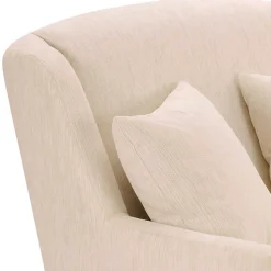 Big Sessel in Creme Webstoff - Bergion