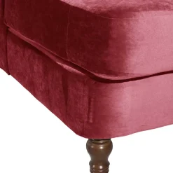 Big Sessel in Rot Samtvelours - Simple