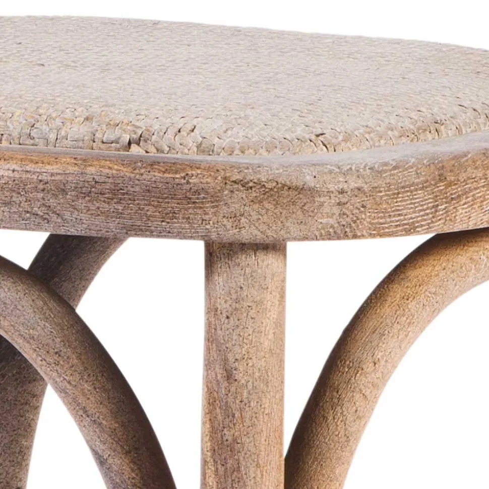 Bistro Landhaus Stuhl aus Eiche Grey Wash - Rosalino