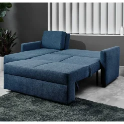 Blaue Funktionsecke mit Bettkasten - Buleta