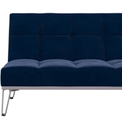 Blaue Schlafcouch mit Samt Bezug - Otrando