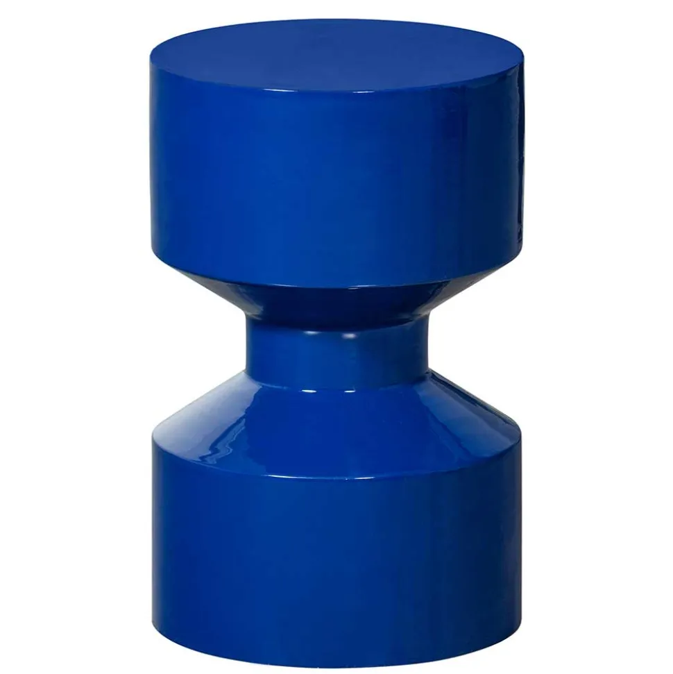 Blauer Beistelltisch im Hantel Design - Glorious