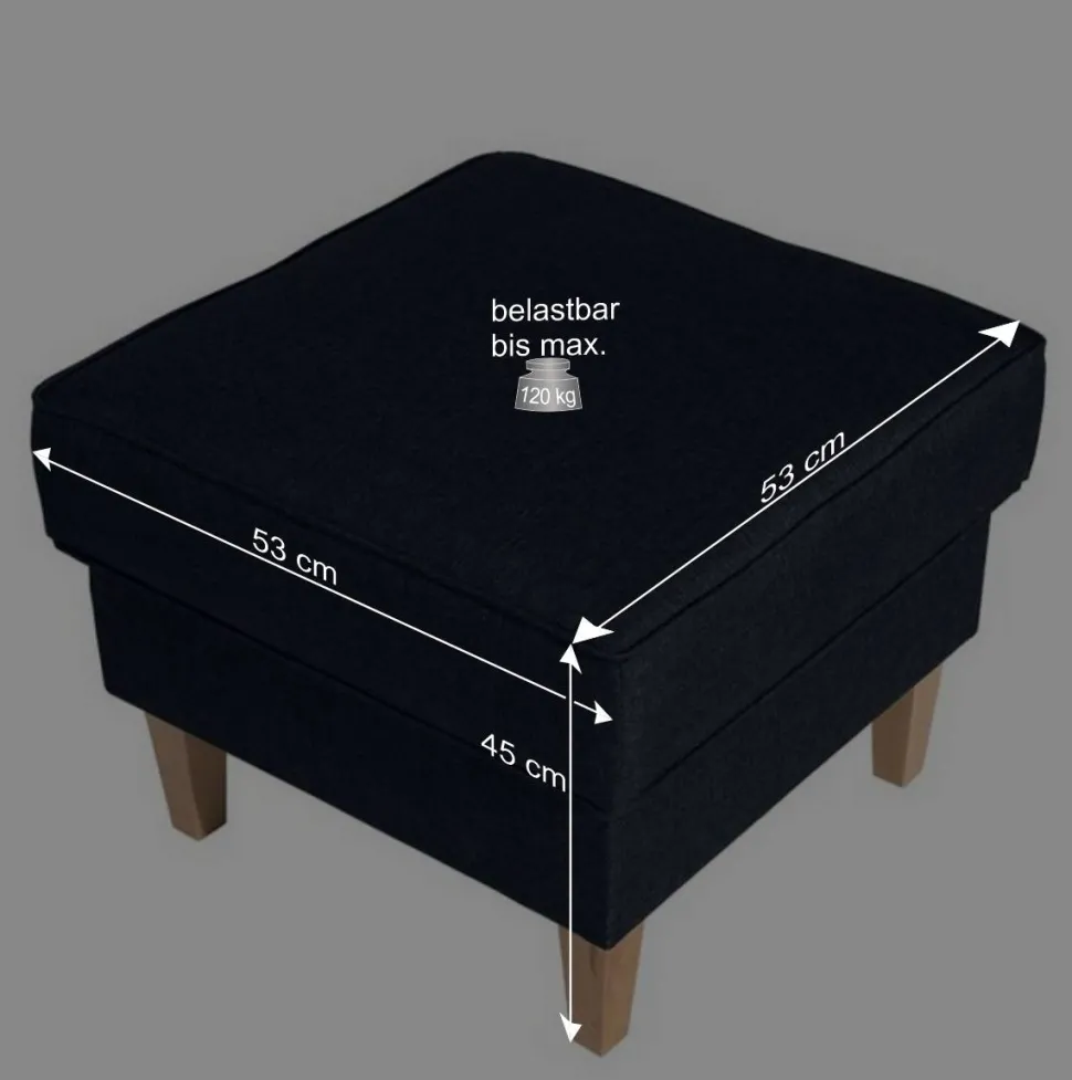 Blauer Ohrensessel mit Buche Beinen - Mag