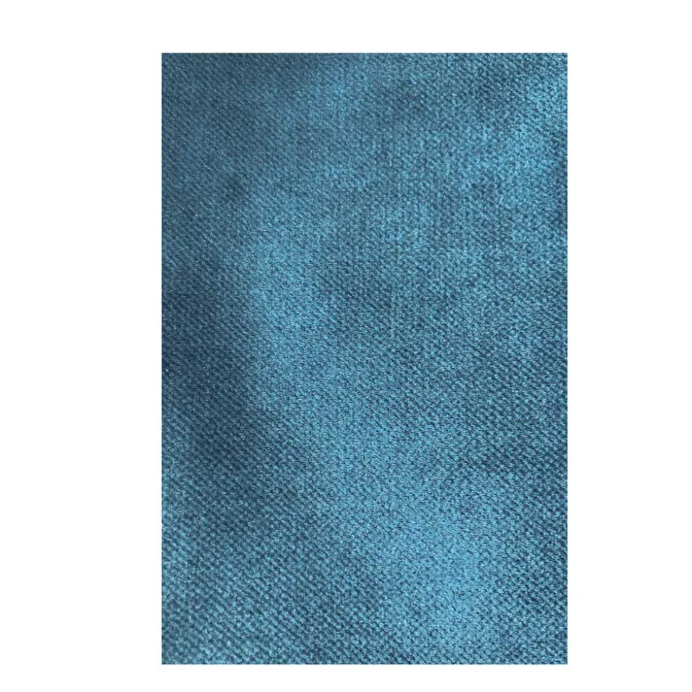 Blauer Samt-Sessel Cumagon im Retrostil