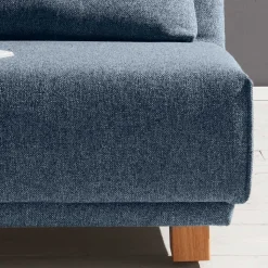 Blauer Stoffsessel mit Schlaffunktion - Zimena