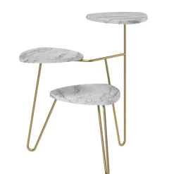 Blumenständer in heller Marmoroptik - Botanios