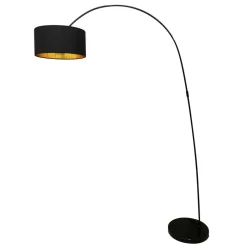 Bogenlampe in Schwarz & Gold - Tamya