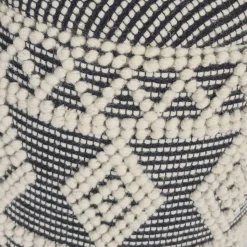 Boho Polsterhocker aus Wolle Webstoff - Fiodor