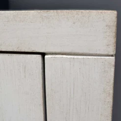 Boho Türen-Kommode in Antikweiß - Anice