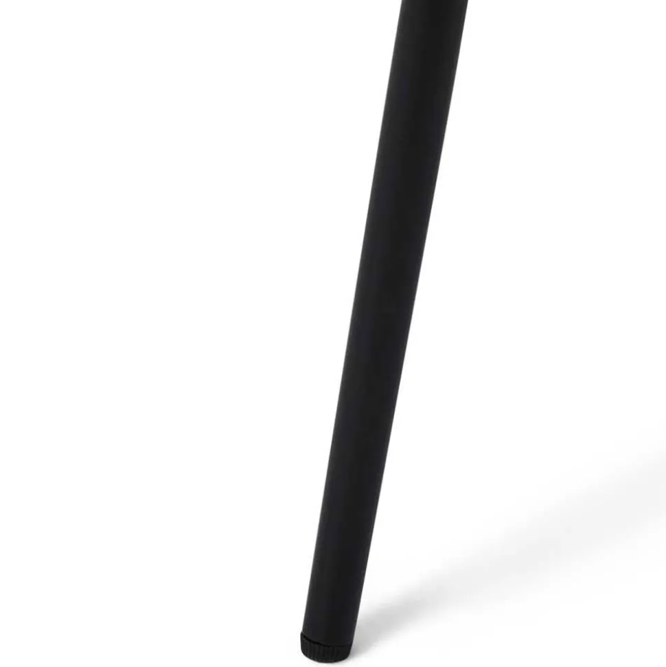 Boucle Armlehnenstuhl in Schwarz - Ivonata (2er Set)