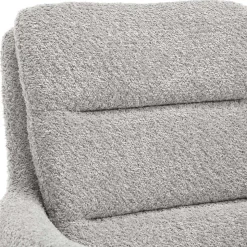 Boucle Armlehnstuhl mit Holz-Drehgestell - Udolph (2er Set)