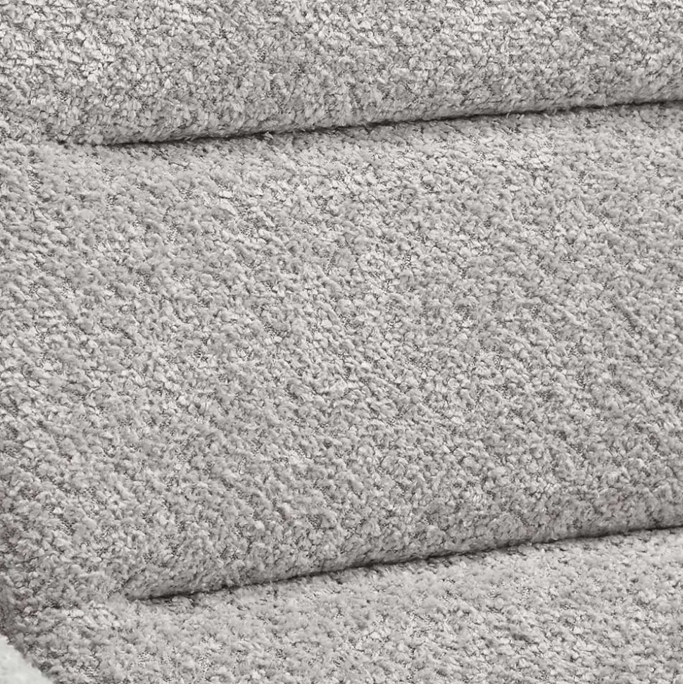 Boucle Armlehnstuhl mit Holz-Drehgestell - Udolph (2er Set)