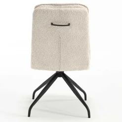 Boucle Drehstuhl in Creme - Rocono