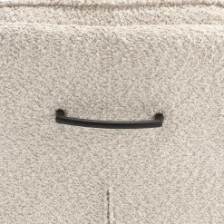 Boucle Drehstuhl in Creme - Rocono