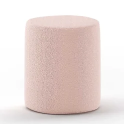 Boucle Einzelbett in Rosa mit Natur - Skylab