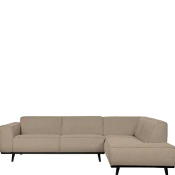 Boucle Polsterecke in Beige mit Federkern - Amindo