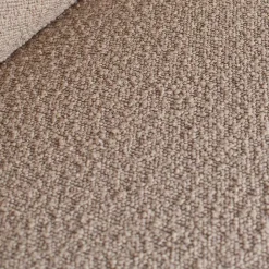 Boucle Polsterecke in Beige mit Federkern - Amindo