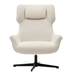 Boucle Polstersessel mit Drehgestell - Cacillo