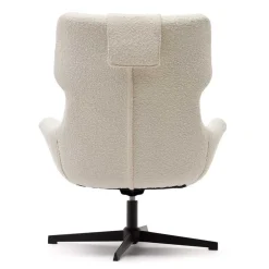 Boucle Polstersessel mit Drehgestell - Cacillo