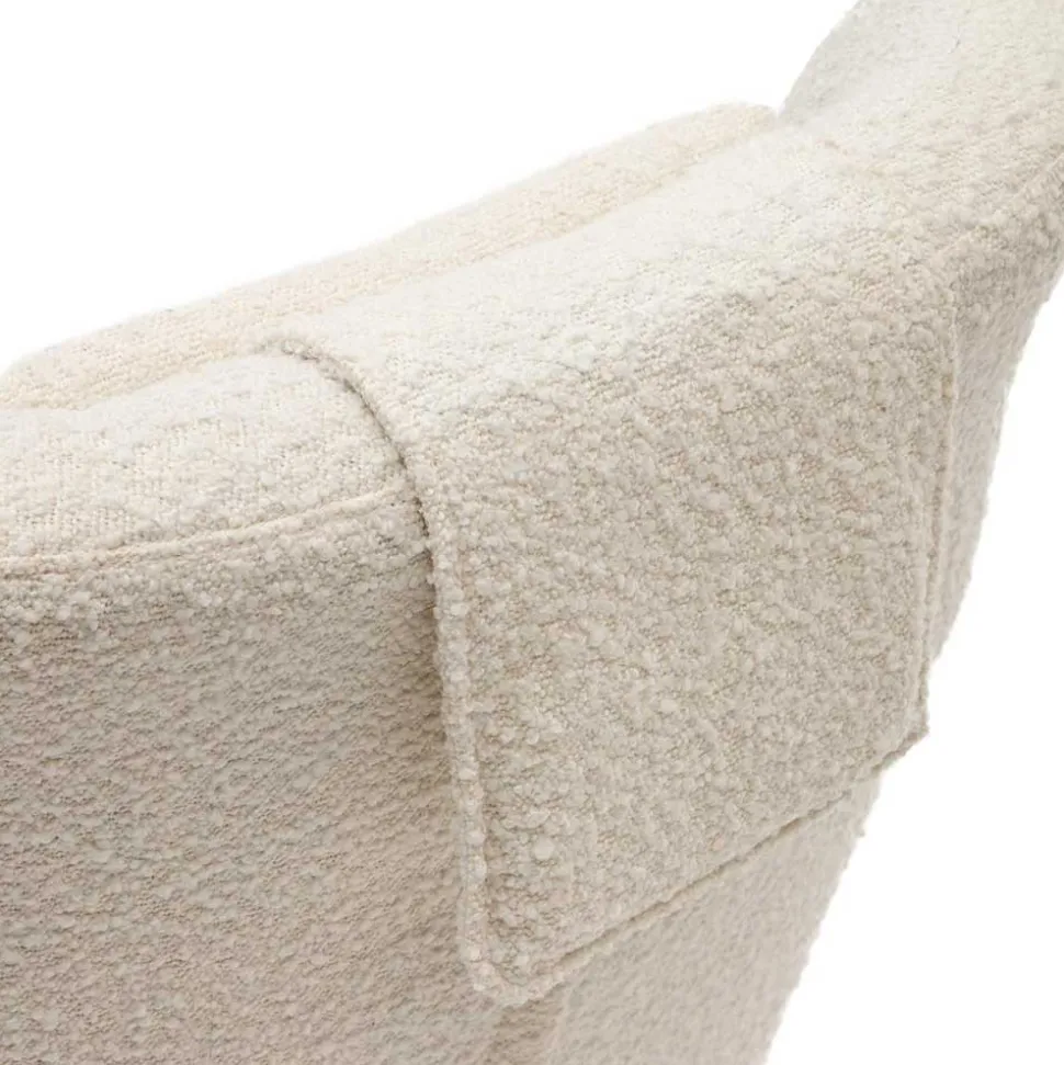 Boucle Polstersessel mit Drehgestell - Cacillo