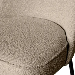 Boucle Polsterstühle in Beige - Laderla (2er Set)