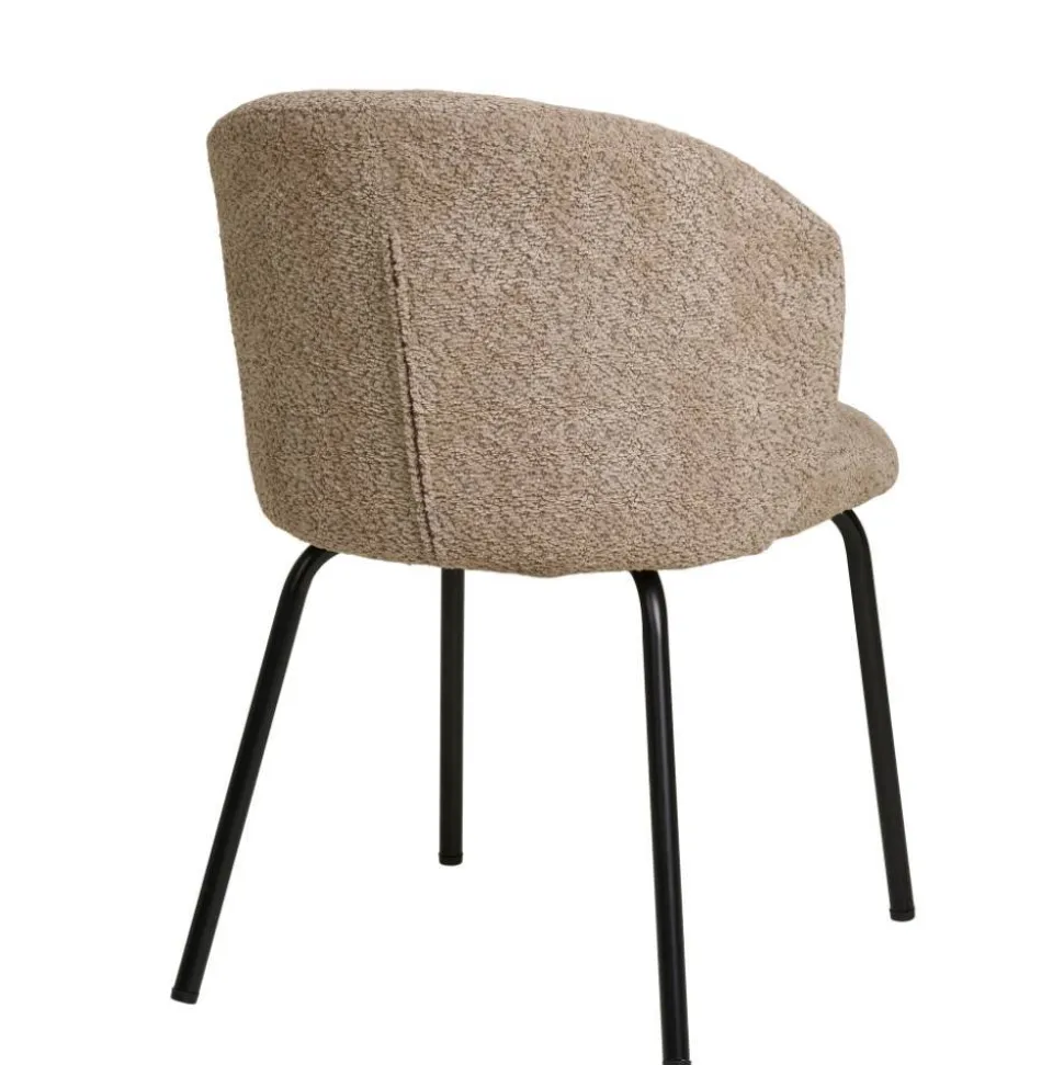 Boucle Polsterstühle in Beige - Runicava (2er Set)