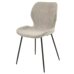 Boucle Schalenstühle in Beige - Dirava (4er Set)