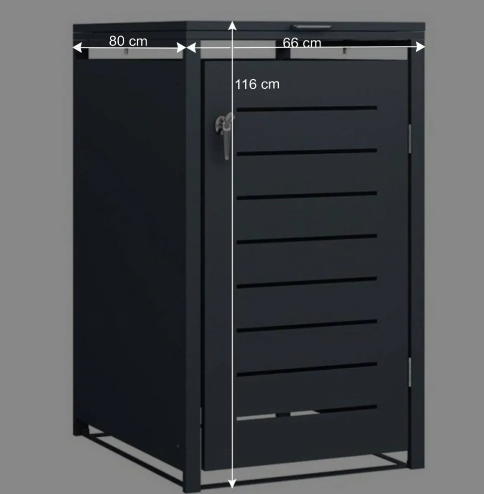 Box für eine Mülltonne aus Stahl - Vadoz