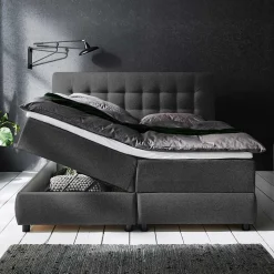 Box Stauraumbett mit Topper - Lavasa