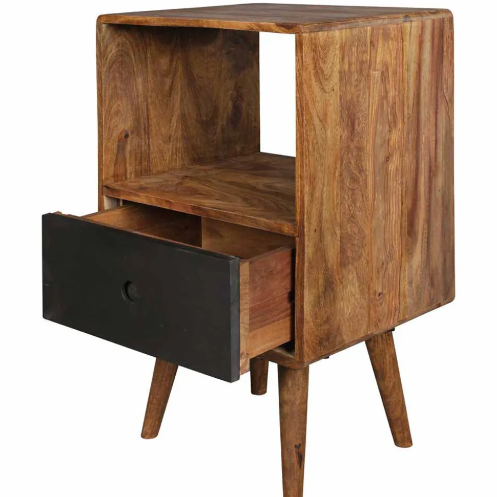 Boxspring Nachtschrank Cospic im Retro Design