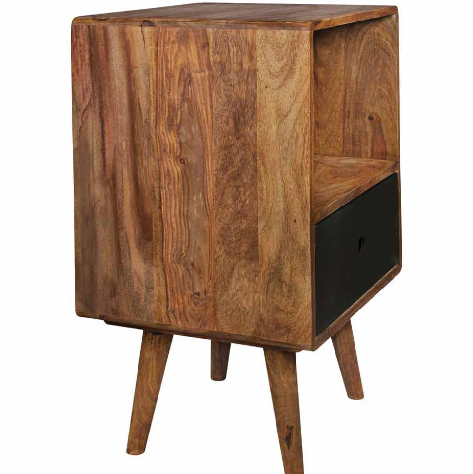 Boxspring Nachtschrank Cospic im Retro Design