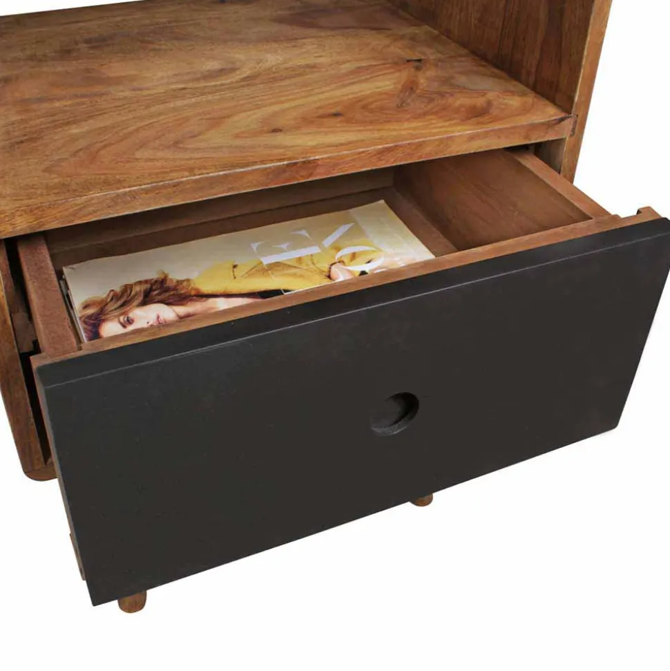 Boxspring Nachtschrank Cospic im Retro Design