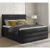 Boxspringbett in Dunkelgrau Samt - Batros