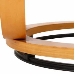 Brauner Designsessel & Hocker im Set - Amsterdam (zweiteilig)