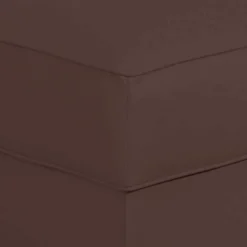 Brauner Polsterhocker mit Kunstlederbezug - Revelinda