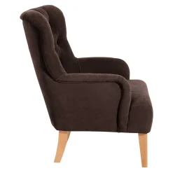 Brauner Sessel im modernen Vintage Look - Zaparony
