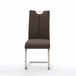 Brauner Stuhl mit hoher Lehne - Montry (2er Set)