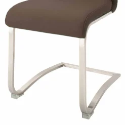 Brauner Stuhl mit hoher Lehne - Montry (2er Set)