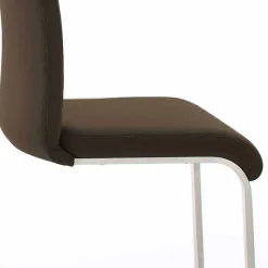 Brauner Stuhl mit hoher Lehne - Montry (2er Set)